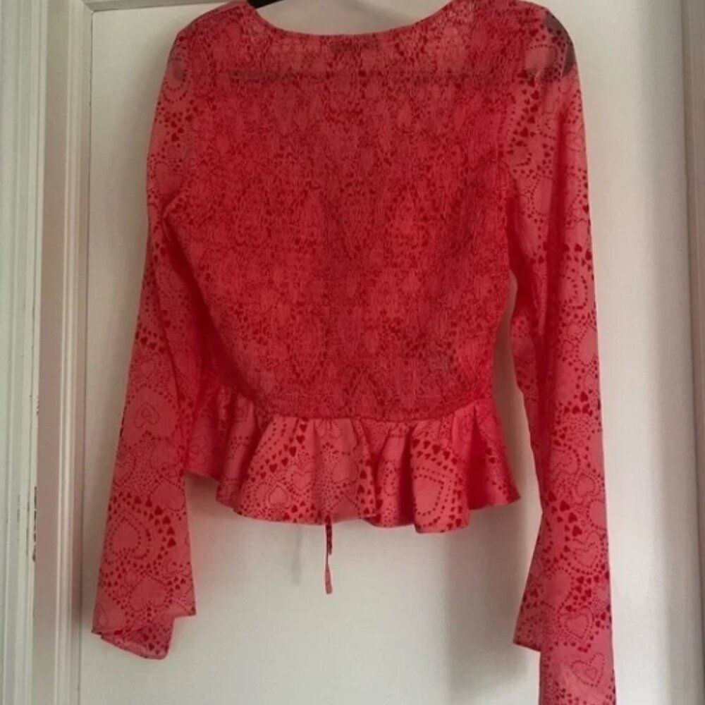 BCBGeneration Split Neck Blouse Small NWT - image 4